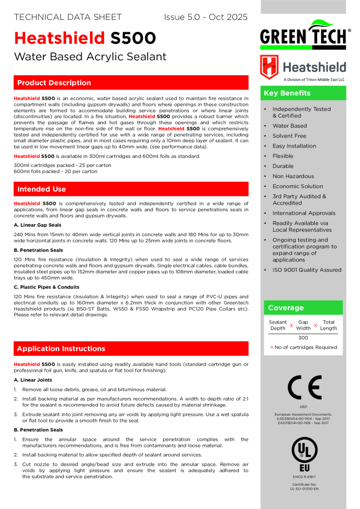 S500 Technical Data Sheet